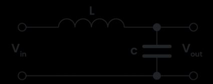 LC low-pass filter circuit.