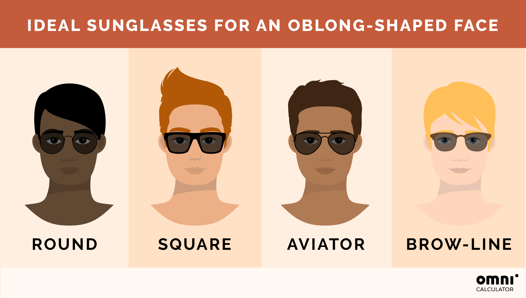 Correct sunglasses size online