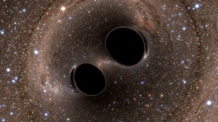 połączenie dwóch czarnych dziur