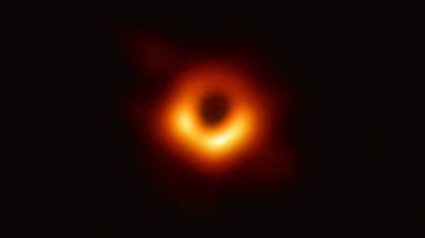 Actual image of a black hole