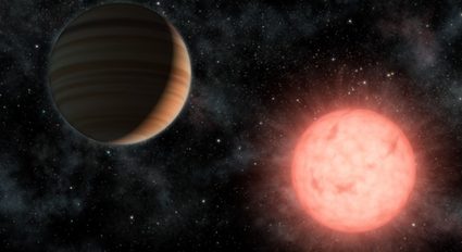Artist's impression of picture of an exoplanet.