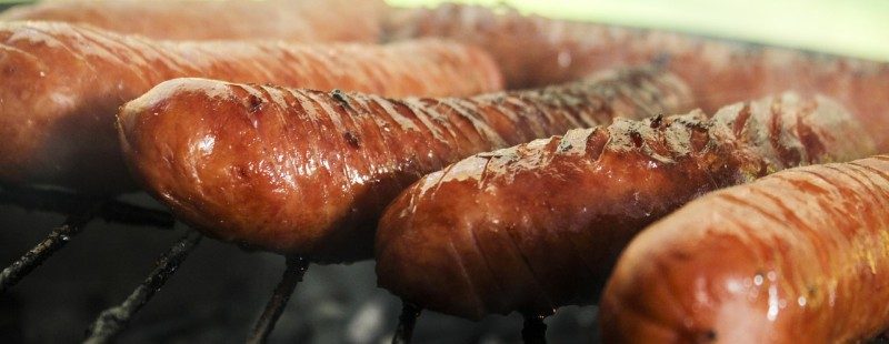 sausages in the bbq