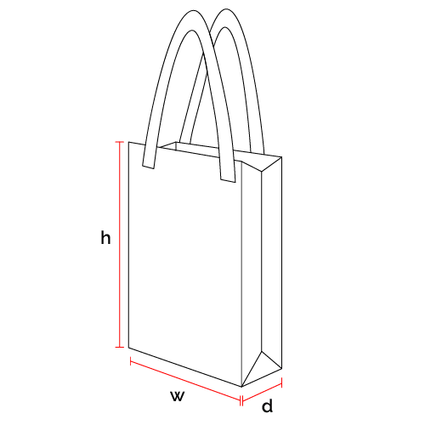 Bag dimensions.