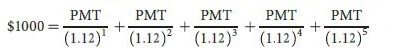 Amortization - present value of annuity