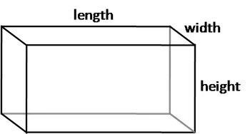 Rectangular prism.