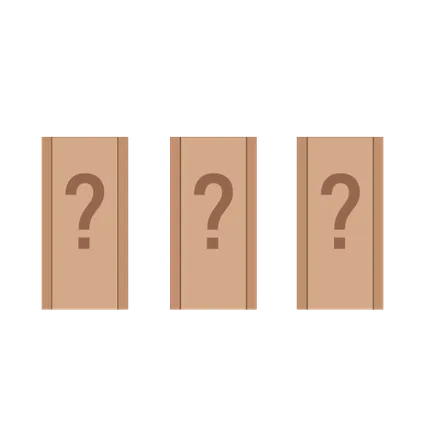 The three boxes of Bertrand's paradox.