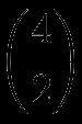 Ejemplo de coeficiente binomial: 4 sobre 2