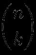 Binomial coefficient notation