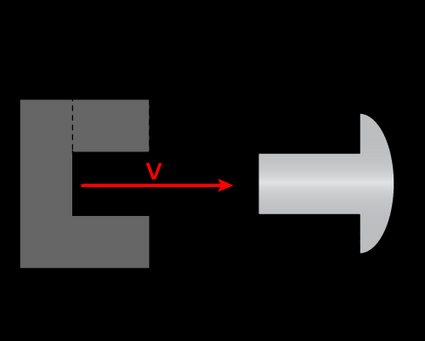 The hole can shrink at length shorter than the rivet's shaft: the consequences are dramatic.