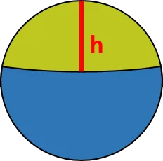 The ball with marked cap's height.