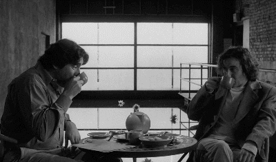 GIF from the movie Coffee and Cigarettes by Jim Jarmusch