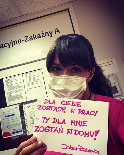 Apel lekarki Doktor Poziomki: Dla Ciebie zostaję w pracy - Ty Dla mnie zostań w domu!