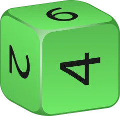 A 6 sided dice (Cube).