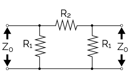 equal impedances attenuator