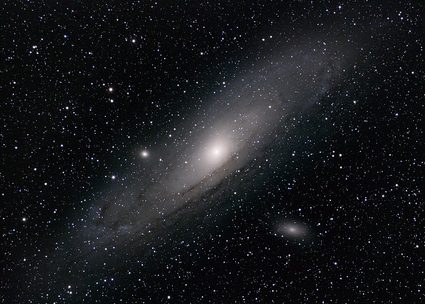visual representation of the andromeda galaxy