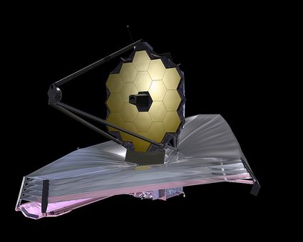 rendering of the James Webb Space Telescope
