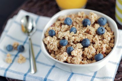 Fiber calculator: blueberry oatmeal