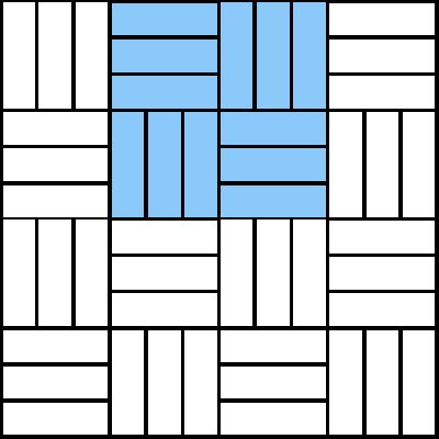 basketweave tessellation pattern