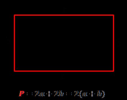 Périmètre d'un rectangle.