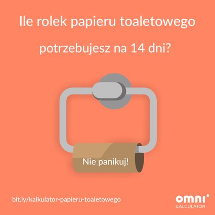 Ilu rolek papieru toaletowego potrzebujesz na 14 dni?