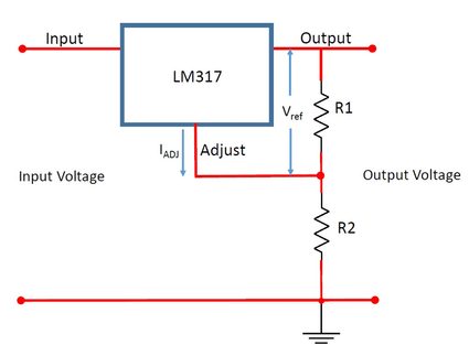 LM317 circuit.