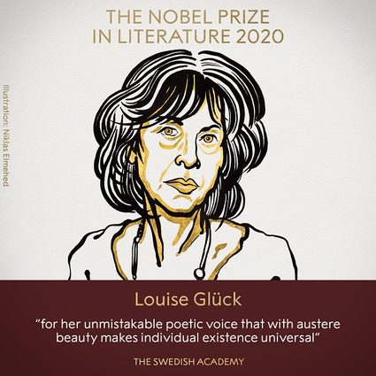 The Nobel Prize in Literature 2020, Louise Glück portrait.