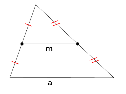 Midsegment of a triangle.