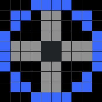 Das Bild zeigt einen Minecraft-Kreis mit dem Durchmesser 10.