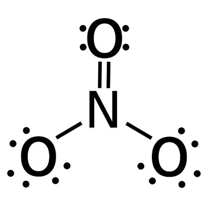 nitrate - Lewis structure