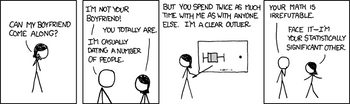 Warning: outliers may result in relationships.