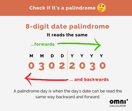 Palindrome date in mmddyyyy format