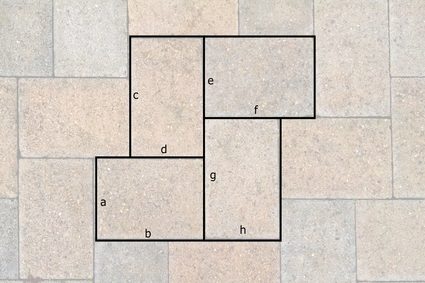 Calculateur de pavés : pavés à motifs.