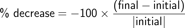 How To Figure Out Percene Decrease Between Two Numbers Tutorial Pics