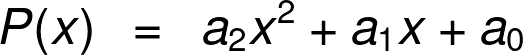 The polynomial P(X).