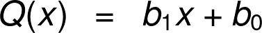 The polynomial Q(X).