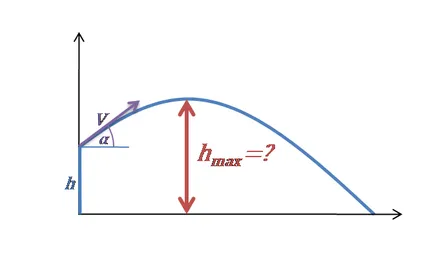 Projectile motion: maximum height
