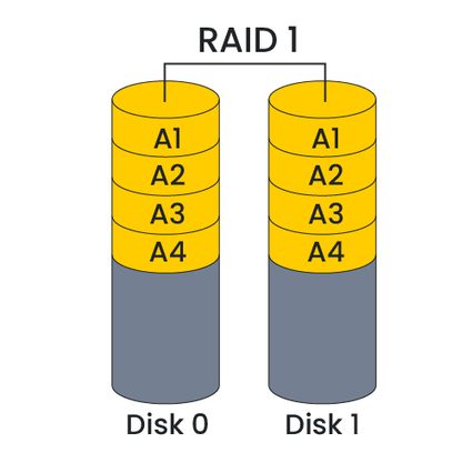 RAID 1 diagram.