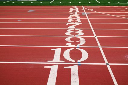 Start line in a running race