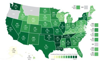 Combined State and Local Sales Tax Rates