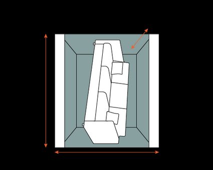 Measure your lift to fit sofa