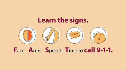 If  you think someone may be having a stroke, act F.A.S.T (F- Face; A - Arms; S - Speech; T - Time