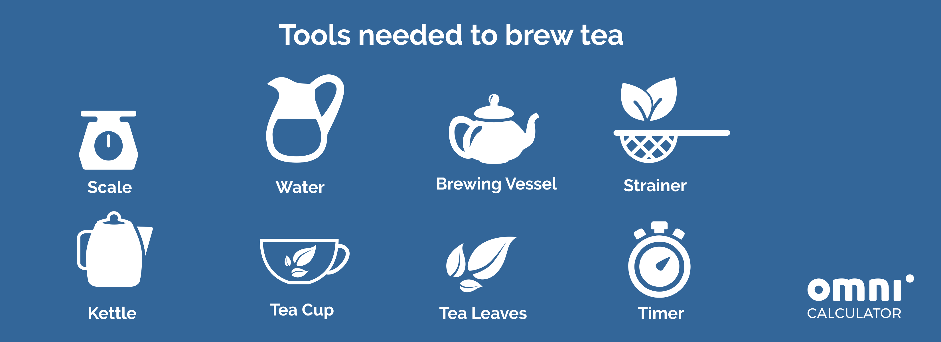 Tools needed to brew tea