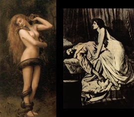 'Lilith' and 'The Vampire' pantings
