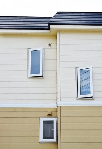 Vinyl siding on a house