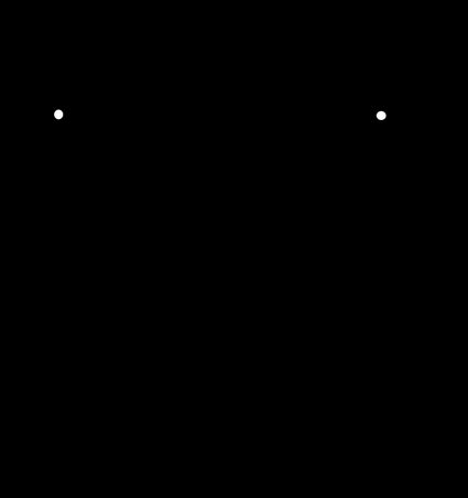 A diagram of an RC voltage divider.