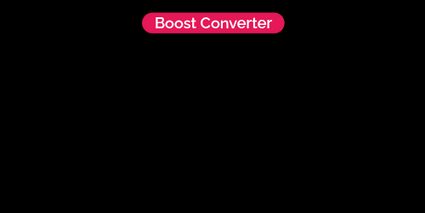 Showing boost converter diagram.