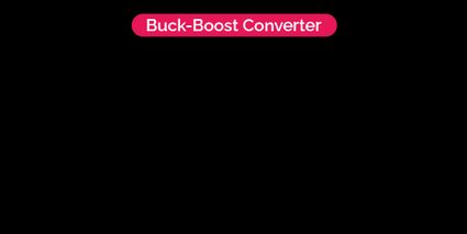 Showing buck-boost converter diagram.
