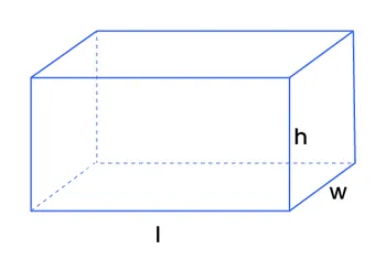 Volume of a box.